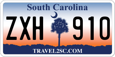 SC license plate ZXH910