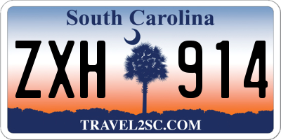 SC license plate ZXH914