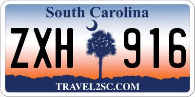 SC license plate ZXH916