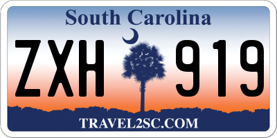 SC license plate ZXH919