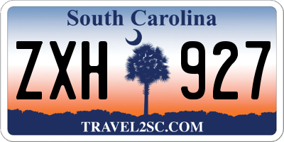 SC license plate ZXH927