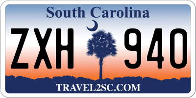 SC license plate ZXH940