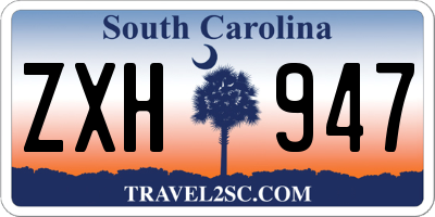 SC license plate ZXH947