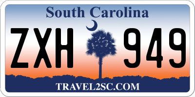 SC license plate ZXH949