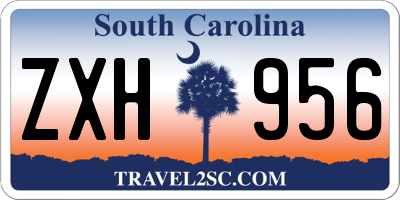 SC license plate ZXH956
