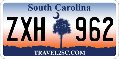 SC license plate ZXH962