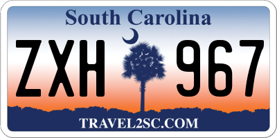 SC license plate ZXH967
