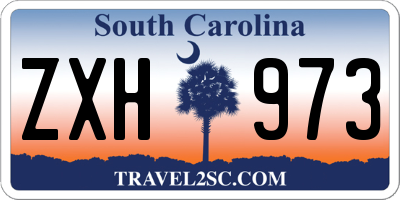 SC license plate ZXH973