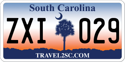 SC license plate ZXI029