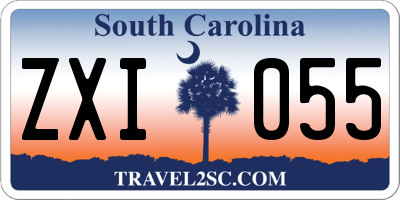 SC license plate ZXI055