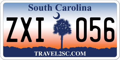 SC license plate ZXI056
