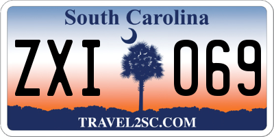 SC license plate ZXI069