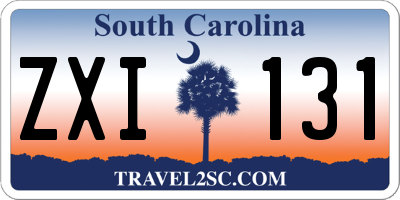 SC license plate ZXI131