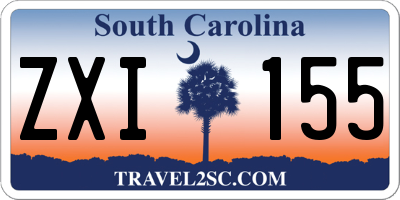 SC license plate ZXI155