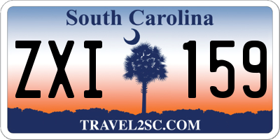 SC license plate ZXI159