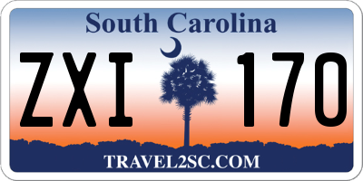 SC license plate ZXI170