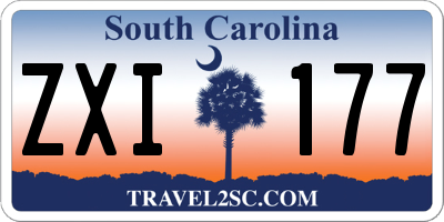 SC license plate ZXI177