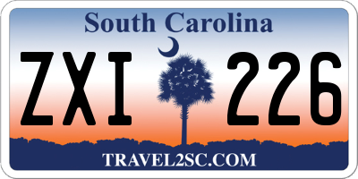SC license plate ZXI226
