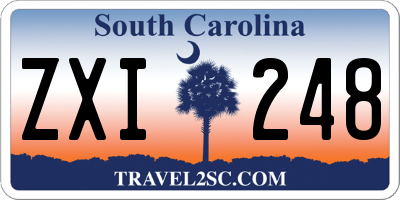 SC license plate ZXI248