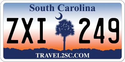 SC license plate ZXI249