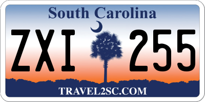 SC license plate ZXI255