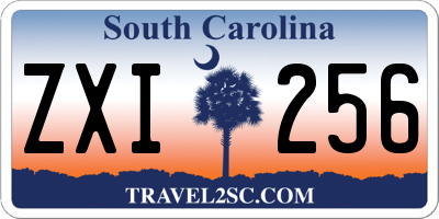 SC license plate ZXI256
