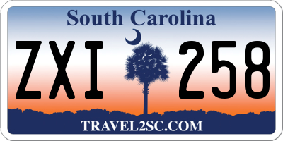SC license plate ZXI258