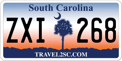 SC license plate ZXI268