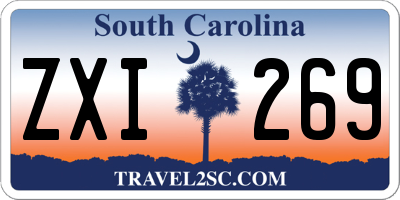 SC license plate ZXI269