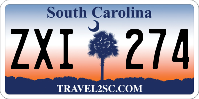 SC license plate ZXI274