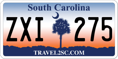 SC license plate ZXI275