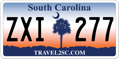 SC license plate ZXI277