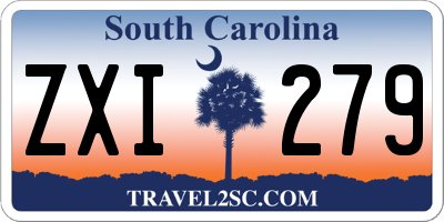 SC license plate ZXI279