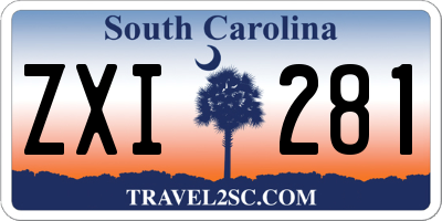 SC license plate ZXI281