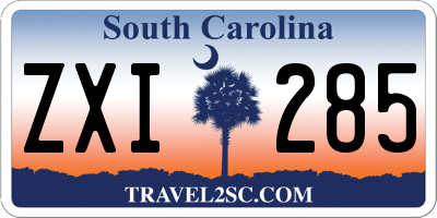 SC license plate ZXI285