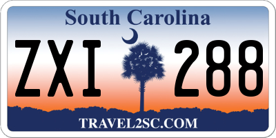 SC license plate ZXI288
