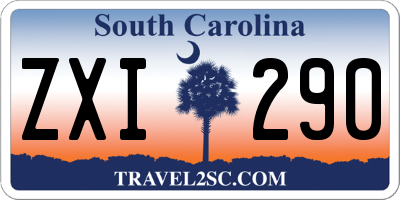 SC license plate ZXI290