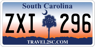 SC license plate ZXI296