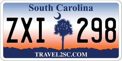 SC license plate ZXI298