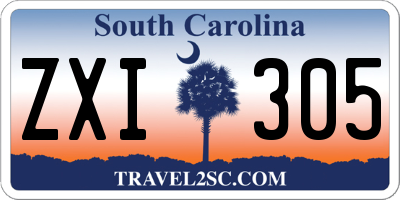 SC license plate ZXI305