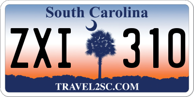 SC license plate ZXI310