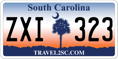 SC license plate ZXI323