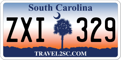 SC license plate ZXI329