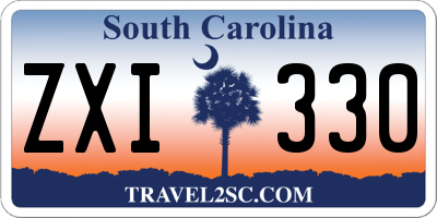 SC license plate ZXI330