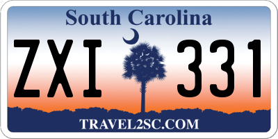 SC license plate ZXI331