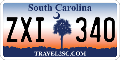 SC license plate ZXI340