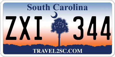 SC license plate ZXI344