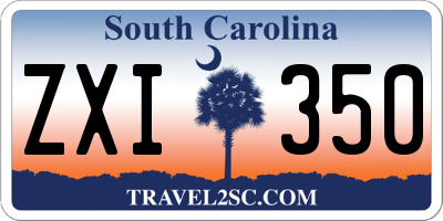 SC license plate ZXI350