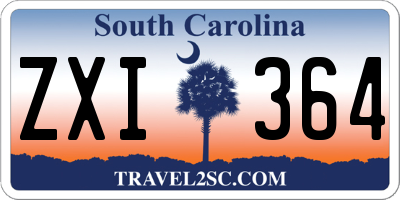 SC license plate ZXI364