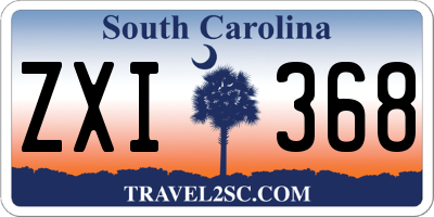 SC license plate ZXI368